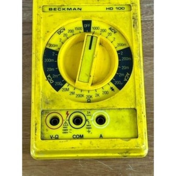 Beckman Industrial Digital Multimeter HD100 Made In USA NO CABLES - Picture 6 of 9